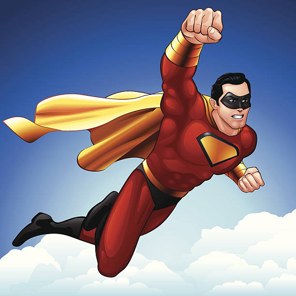 Superman Volando - Banco de fotos e imágenes de stock - iStock