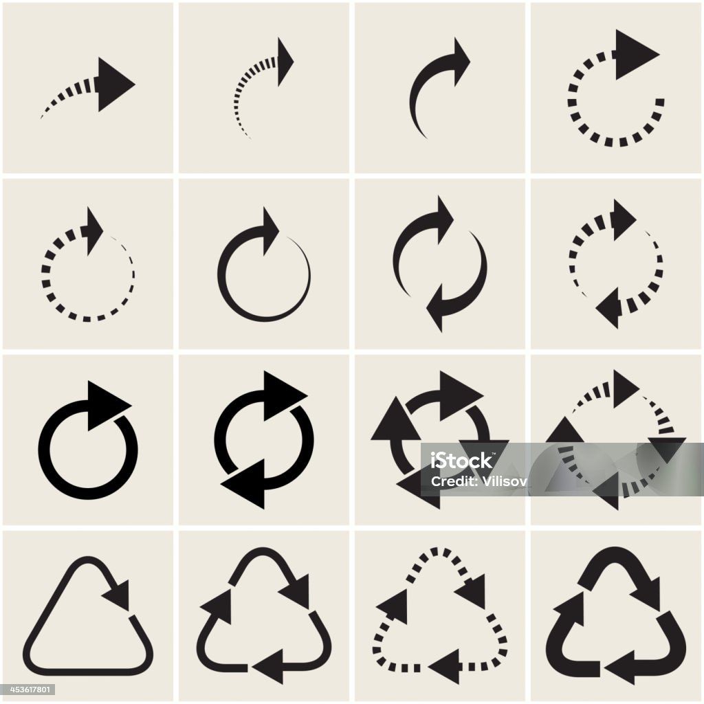 technological arrows different technological arrows. vector set. Eps8 Abstract stock vector