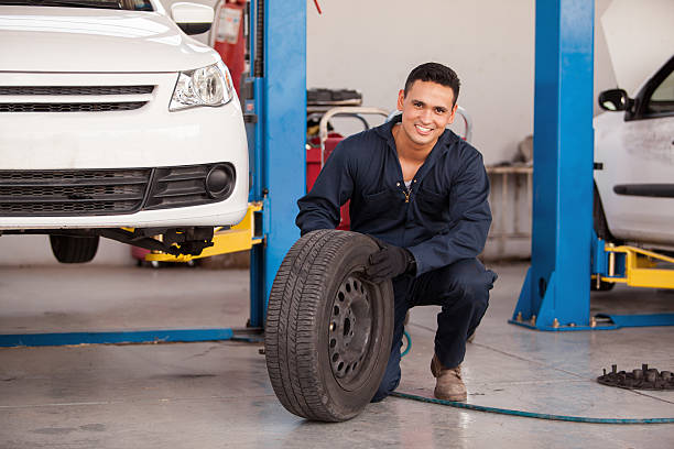 istock Happy mechanic loving his job 453617851