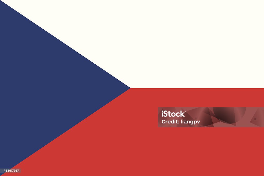 Flag of the Czech Republic Proportion 2:3, Flag of the Czech Republic. Czech Flag stock vector