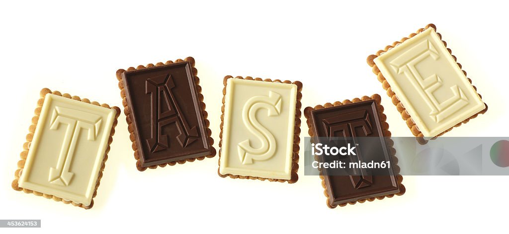 Geschmack von Biscuits - Lizenzfrei Alphabet Stock-Foto