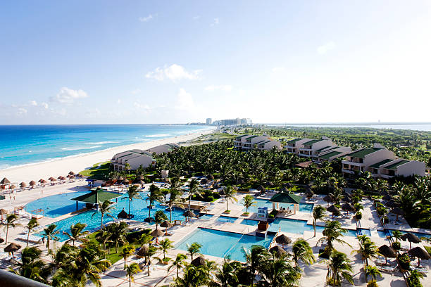 istock View of luxury tropical resort 453624979