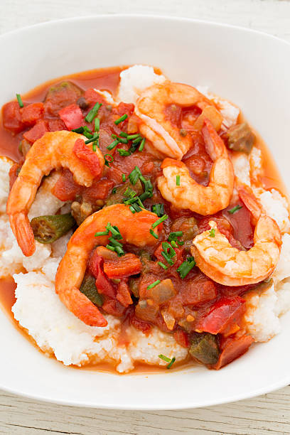 istock Shrimp Okra Meal and Grits 453625411