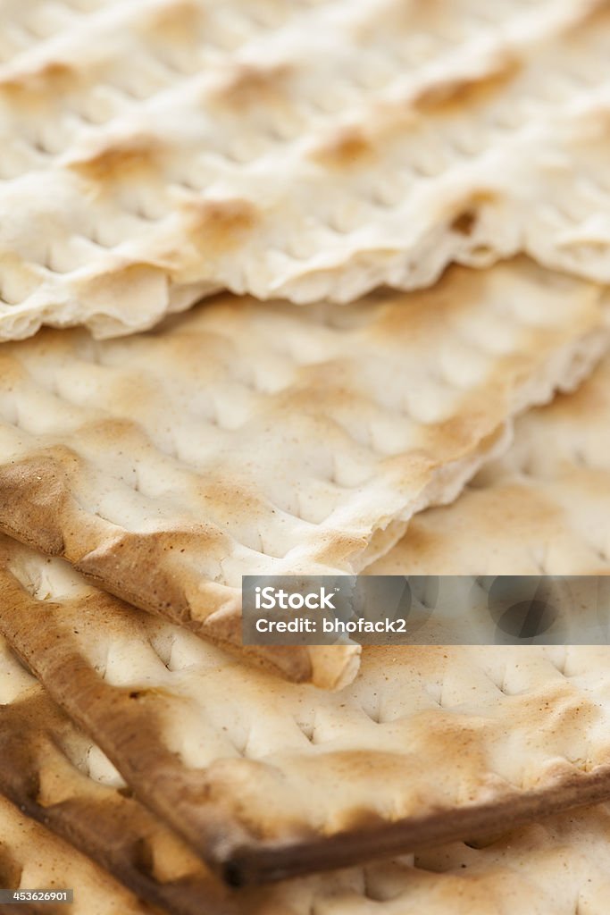 Homemade Kosher Matzo Crackers Homemade Kosher Matzo Crackers made with flour and water Baked Stock Photo