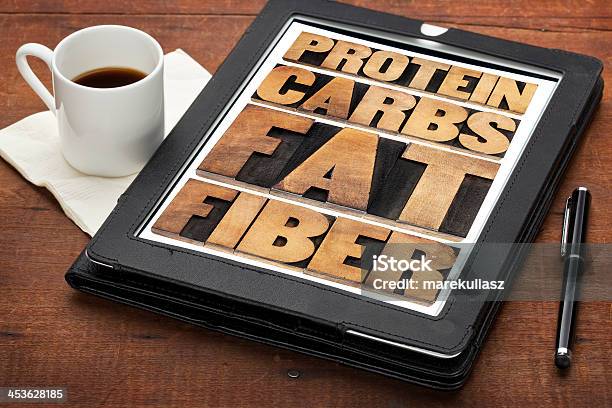 Di Proteine Carboidrati Grassi E Di Fibre - Fotografie stock e altre immagini di Grasso - Nutrienti - Grasso - Nutrienti, Fibra dietetica, Carboidrato - Cibo