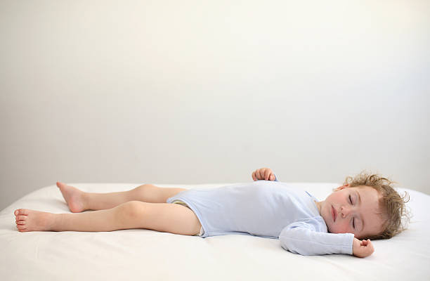 baby sleeping stock photo