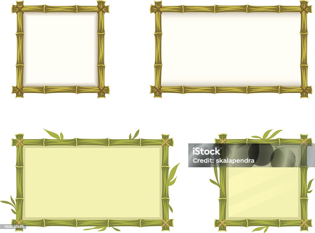 Bambus-Rahmen - Lizenzfrei Bambus - Graspflanze Vektorgrafik