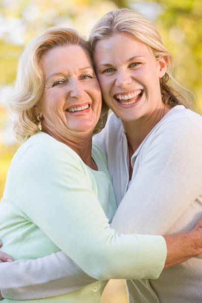istock Mother hugging grown up daughter 453632811