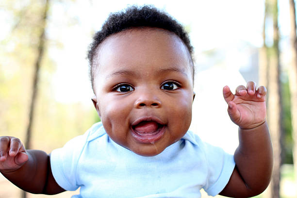 istock Happy Baby Boy Outdoors 453634143