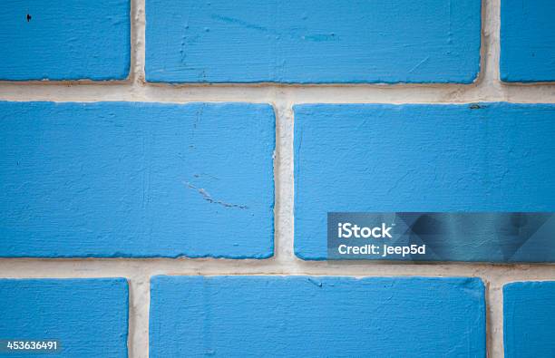 Синий Кирпичная Стена — стоковые фотографии и другие картинки Кирпичная стена - Кирпичная стена, Архитектура, Без людей