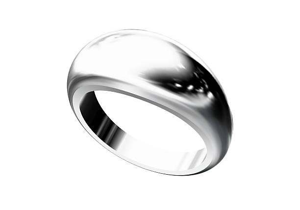 istock The beauty wedding ring on white background 453637391