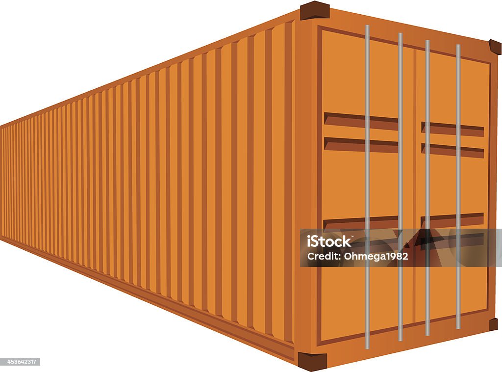 Cargo Freight Container, Vector Illustration. Vector of Cargo Freight Container, Vector Illustration EPS 10. Business stock vector