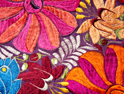 Embroidered textile from Oaxaca is used to make huipils , the most common traditional garments worn by indigenous women from central Mexico to Central America.