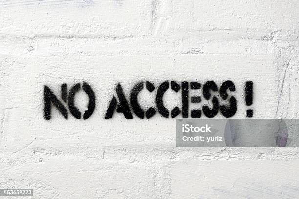 No Access Stock Photo - Download Image Now - Accessibility, Allowance, Black Color