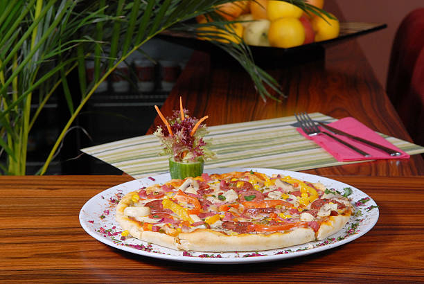 istock Tasteful pizza in the restaurant 453660505