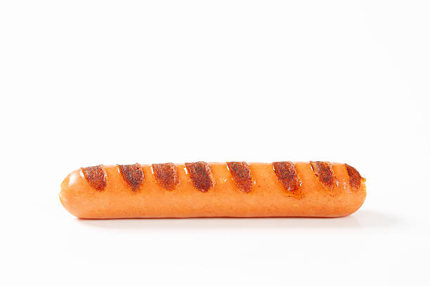 frankfurter 소시지 - sausage grilled isolated single object 뉴스 사진 이미지
