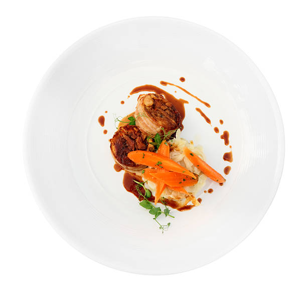 istock Rabbit meat wrapped in bacon and grilled 453663303