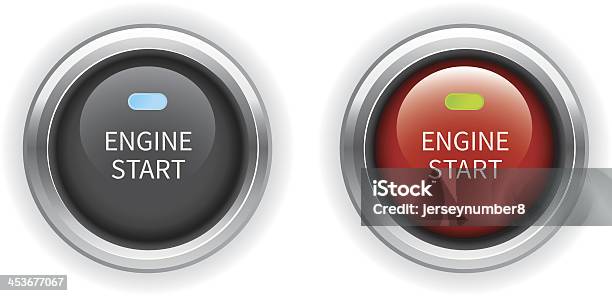 Engine Start Button Stock Illustration - Download Image Now - Start ...