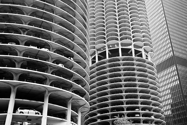 Marina City in Chicago stock photo