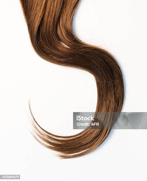 Long Hair Stock Photo - Download Image Now - Highlights - Hair, Human Hair, White Background