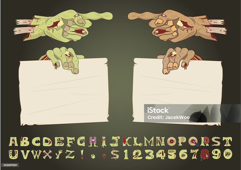 Zombie as Mãos - Royalty-free Dia das Bruxas arte vetorial