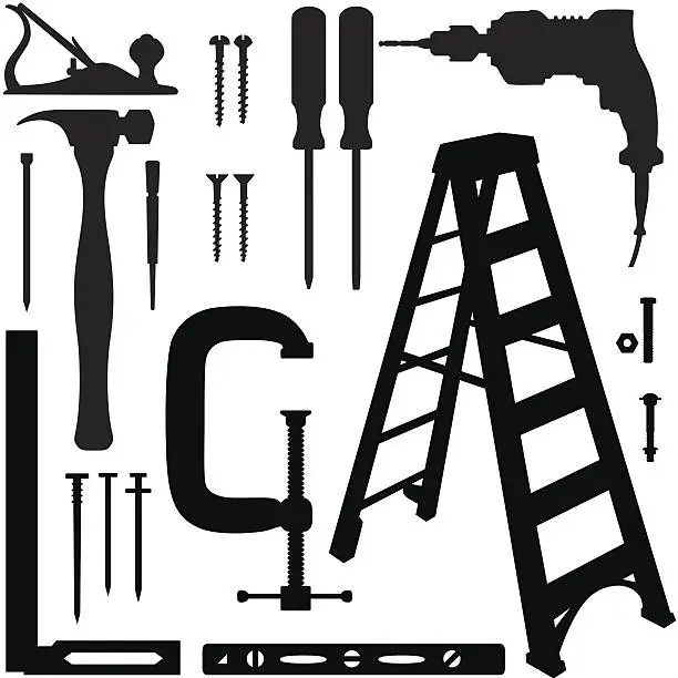 Vector illustration of Workshop Tools