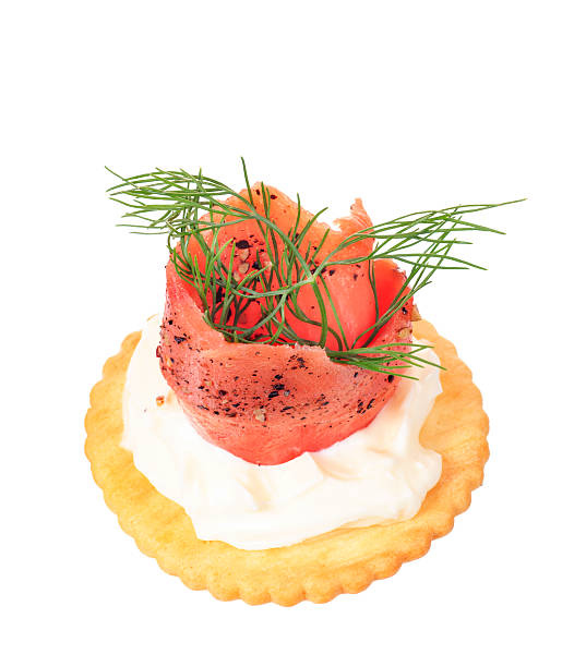 istock Smoked pepper salmon cream cheese 453694093