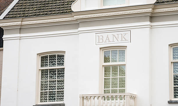 istock Bank Sign on Building 453694185