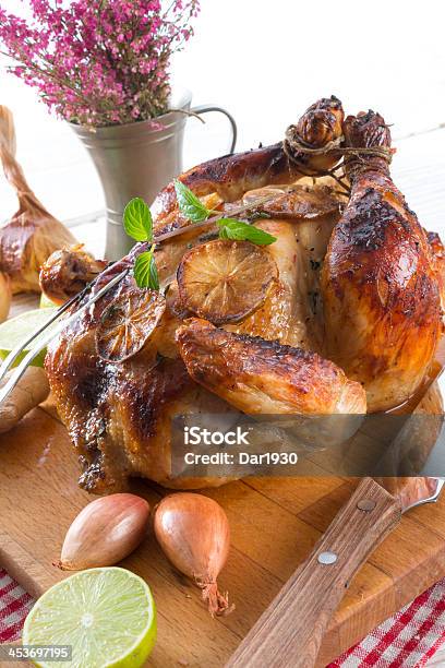 Roasted Chickens With Ginger And Lime Marinade Stock Photo - Download Image Now - Backgrounds, Brown, Chicken Breast