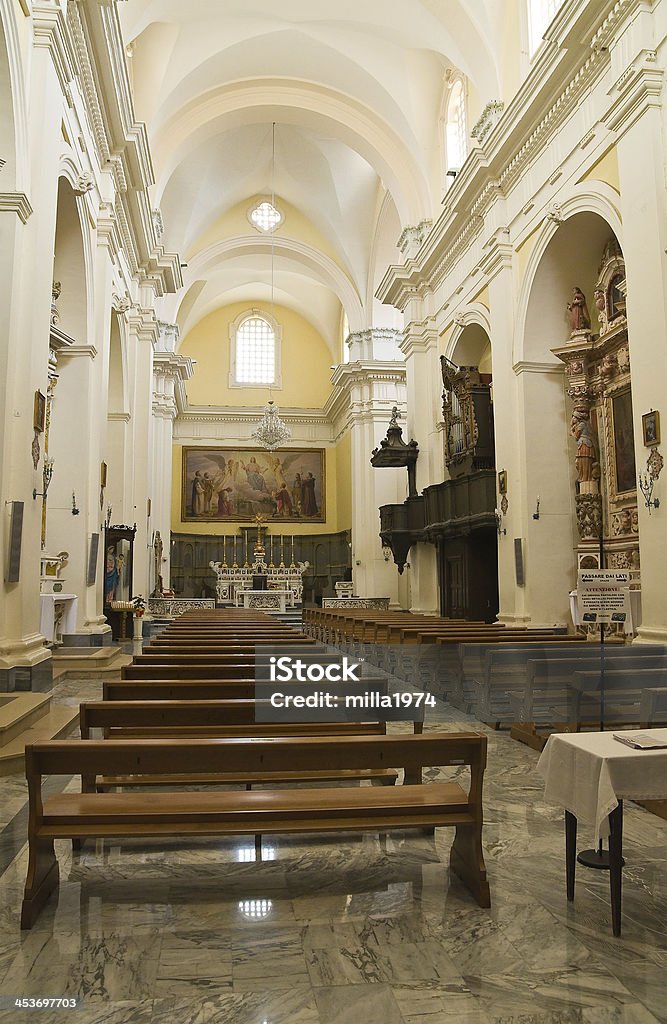 Catedral de Ugento.  Região de Puglia.  Itália. - Royalty-free Aldeia Foto de stock