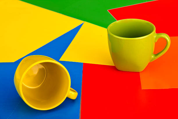 Design for advertising, colorful cups