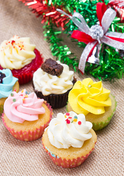 istock Group of cupcakes with sprinkles. 453731989