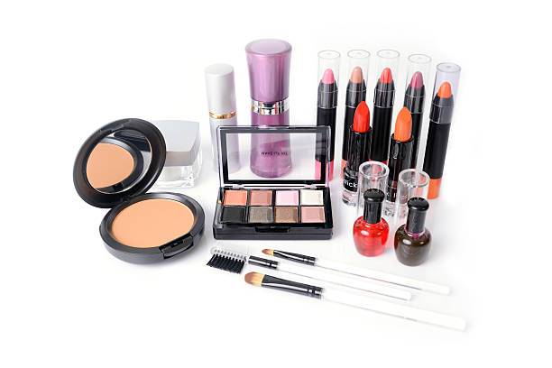istock Woman cosmetics on white background. 453732269