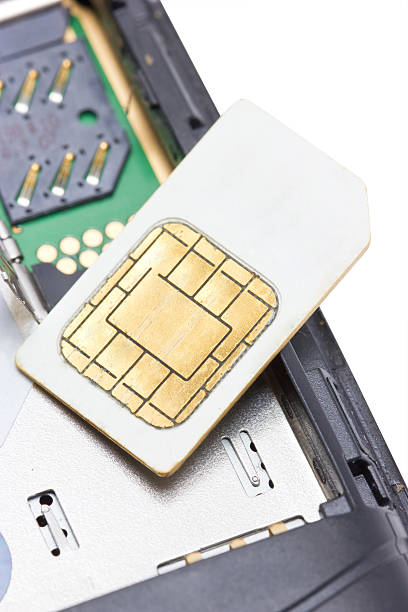 istock Close up of cell phone and sim card. 453732375
