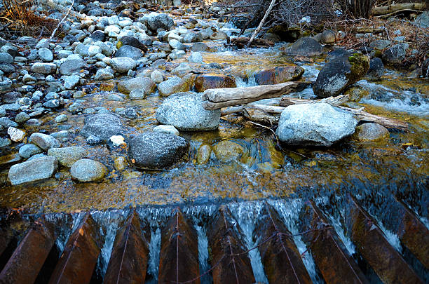 River and Grate stock photo