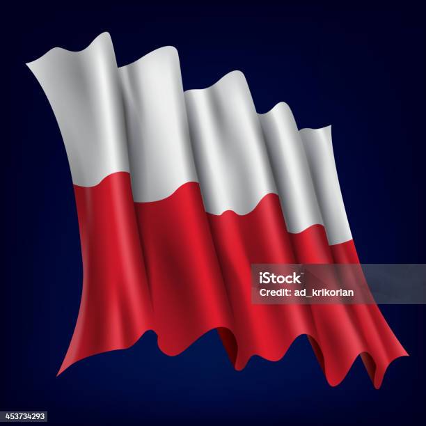 Polen Und Polnische Flagge Stock Vektor Art und mehr Bilder von Aktivitäten und Sport - Aktivitäten und Sport, Bewegung, Biegung