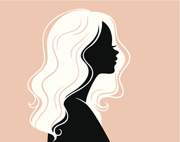 ilustraciones, imágenes clip art, dibujos animados e iconos de stock de mujer - cabello humano ilustraciones