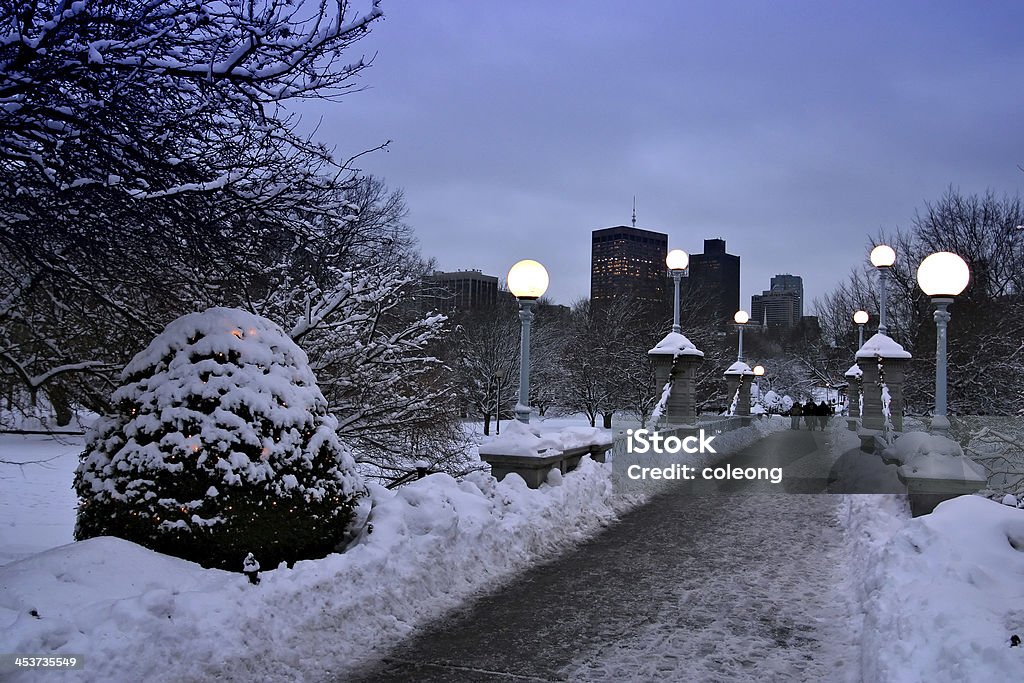Бостон Winter - Стоковые фото Архитектура роялти-фри