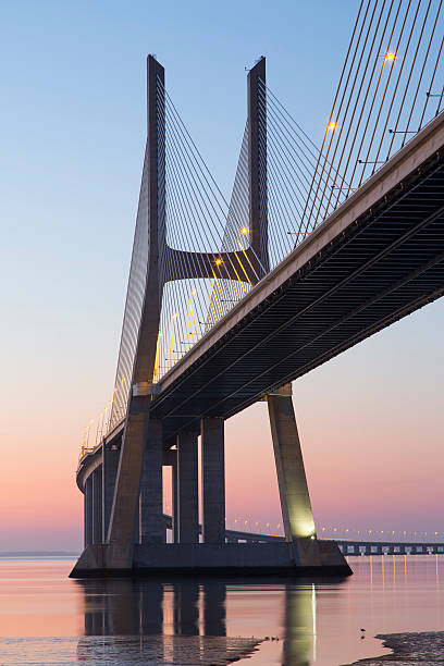 istock Sunrise at Vasco da Gama Bridge, Lisbon-Portugal 453735839