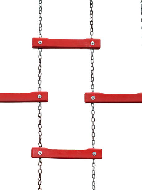 istock Chain ladder hanging on the white background 453739441