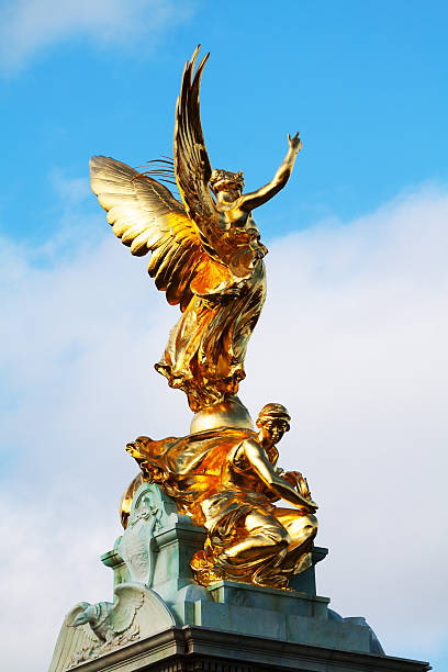 istock Golden Victoria Monument from backside 453739575