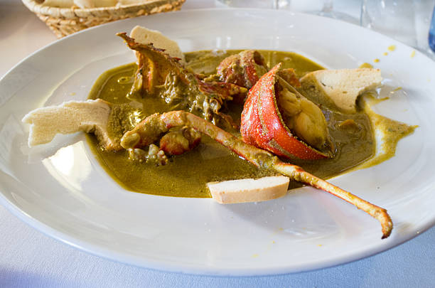 caldereta from menorca typical lobster stew from Menorca minorca photos stock pictures, royalty-free photos & images