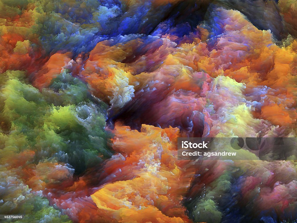 Fractal Foam. Colorful fractal foam suitable for backgrounds on subject of design, imagination and creativity. Bizarre Stock Photo