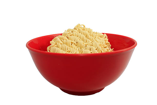 istock Instant noodle in a bowl isolated on white 453758581
