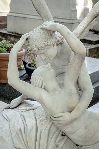 istock Stone Angel at Cemetery Montparnasse Paris 453761169