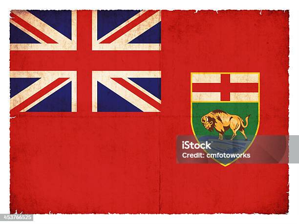 Photo libre de droit de Drapeau De Grunge Du Manitoba banque d'images et plus d'images libres de droit de Amérique du Nord - Amérique du Nord, Canada, Drapeau