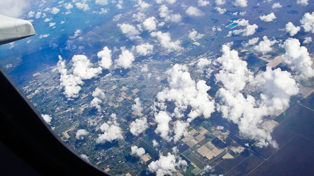 空からの眺め ストックフォト