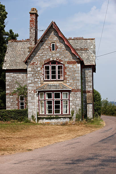 Traditional stone house in the Devon countryside