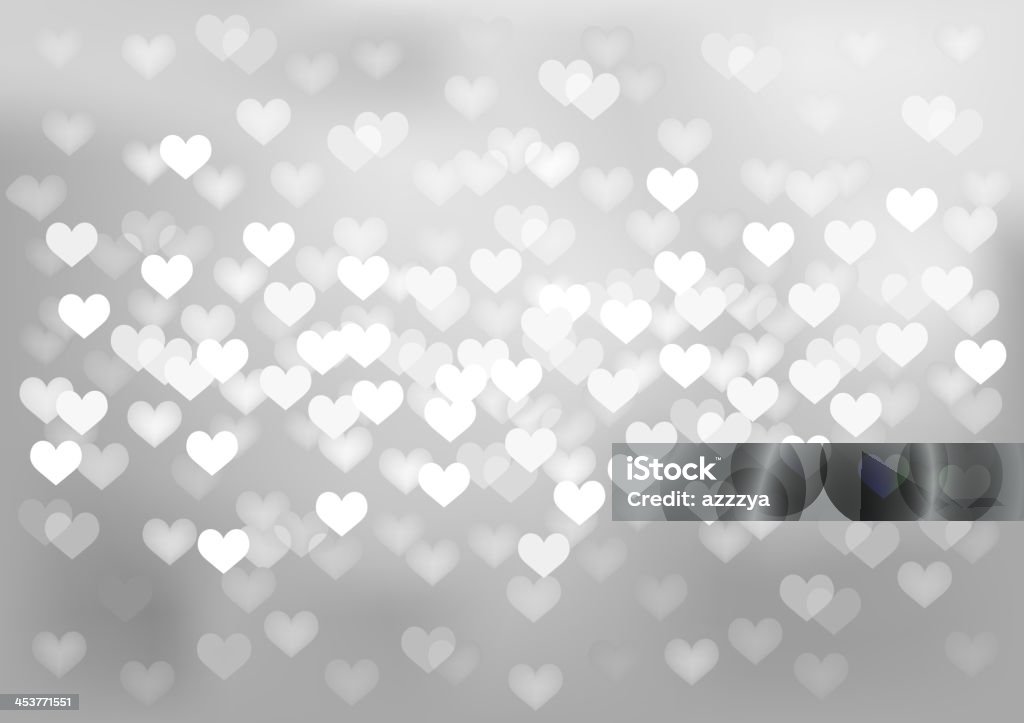 Holiday lights Vector background defocused blue lights in hearts shape, no size limit. proportion of A4 format horizontal Heart Shape stock vector