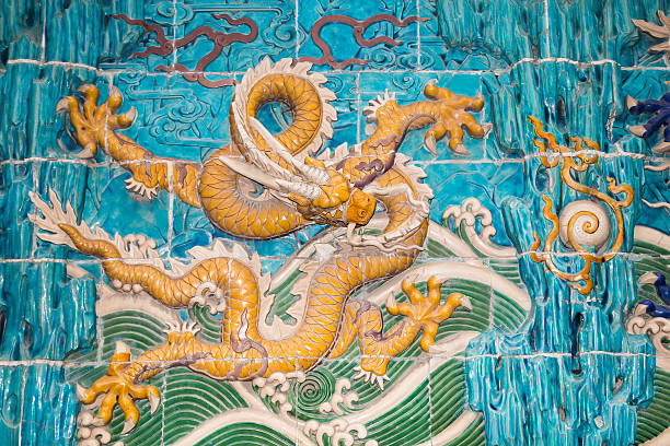 istock Dragon sculpture. Beijing, China 453772183